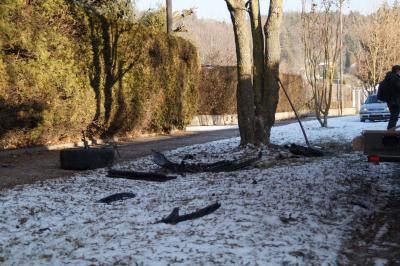Magstadt: Verkehrsunfall auf der neuen Stuttgarterstrasse